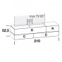 with two tilt doors and two drawers - cm h.52,5 - +€1,053.36