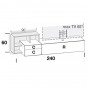with tilt door and two drawers - cm h.60 - +€287.10