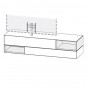 Right, with upper open compartment and drawer on the Right