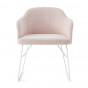 chaise-fauteuil avec accoudoirs avec pieds traîneau en métal - +274,69 €