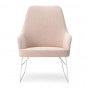 poltrona con schienale alto e gambe a slitta in metallo - +€ 276,92