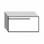 horizontal, off-centre to the left
