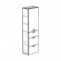 n. 1 anta battente h.100, n.1 cassetto h.25, n.2 cestoni h.37,5 - +€ 313,72