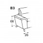 bracciolo B3 con cuscino - cm 26