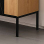 basamento in metallo: cm h.20 (h. credenza: cm 84,2) - +€138.53