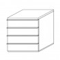 chest of 4 drawers - h. cm 69 - +€262.08