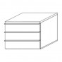 chest of 3 drawers - h. cm 53 - +€111.02