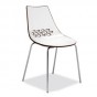 4 pieds: L.47,5 P.54 H.82,5 cm - hauteur assise cm 45