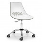 avec roulettes: L.63 P.62 H.81 / 90 cm - hauteur assise réglable de 45 à 53 cm - +60,53 €