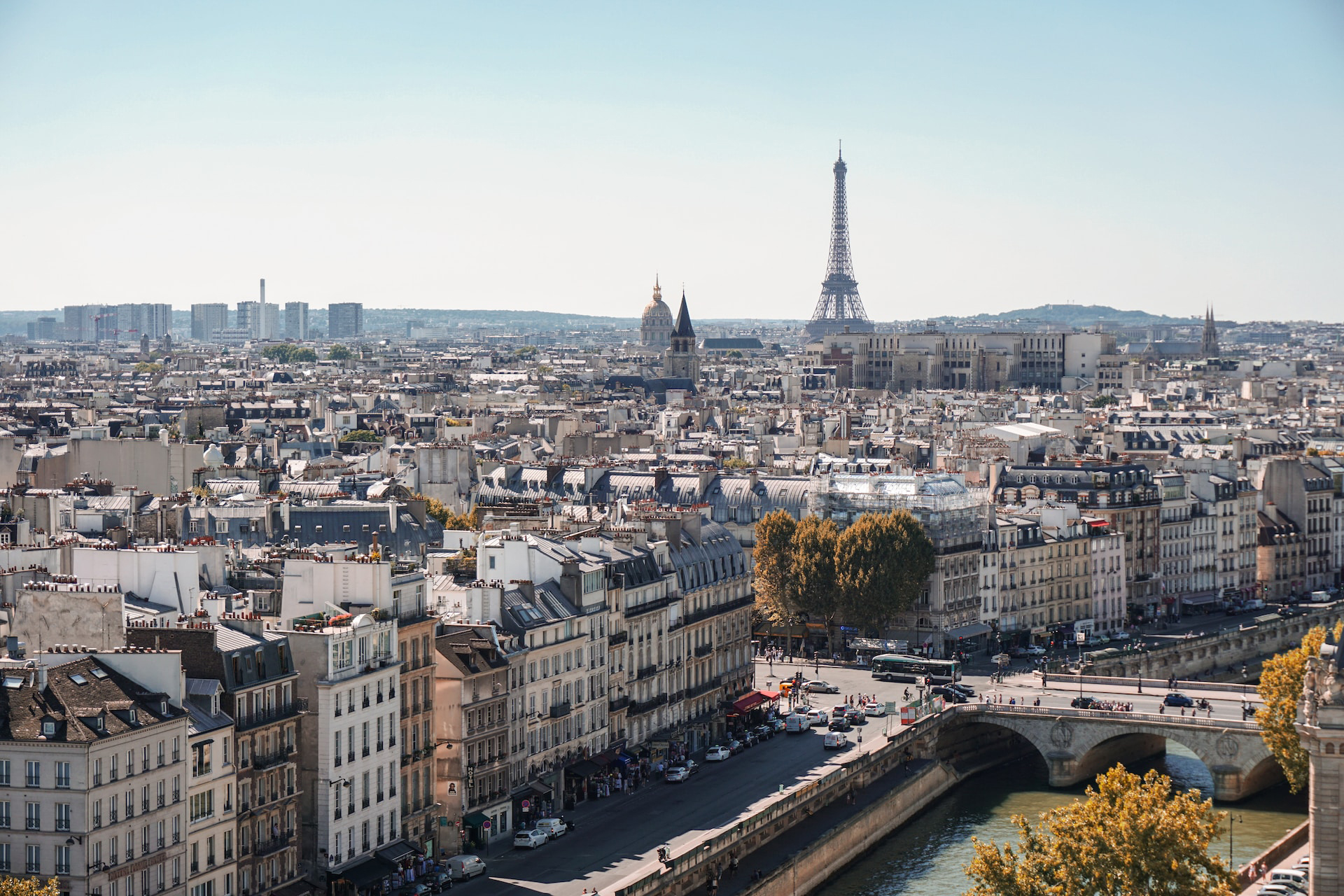 Panoramic photo of Paris