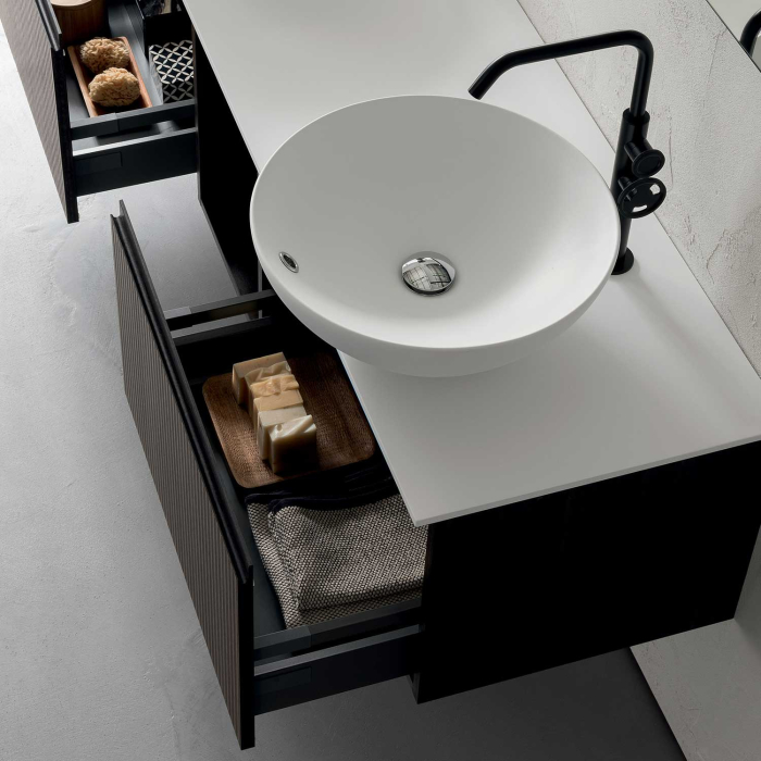 Interno delle basi cestone sospese mobile bagno N78 Atlantic