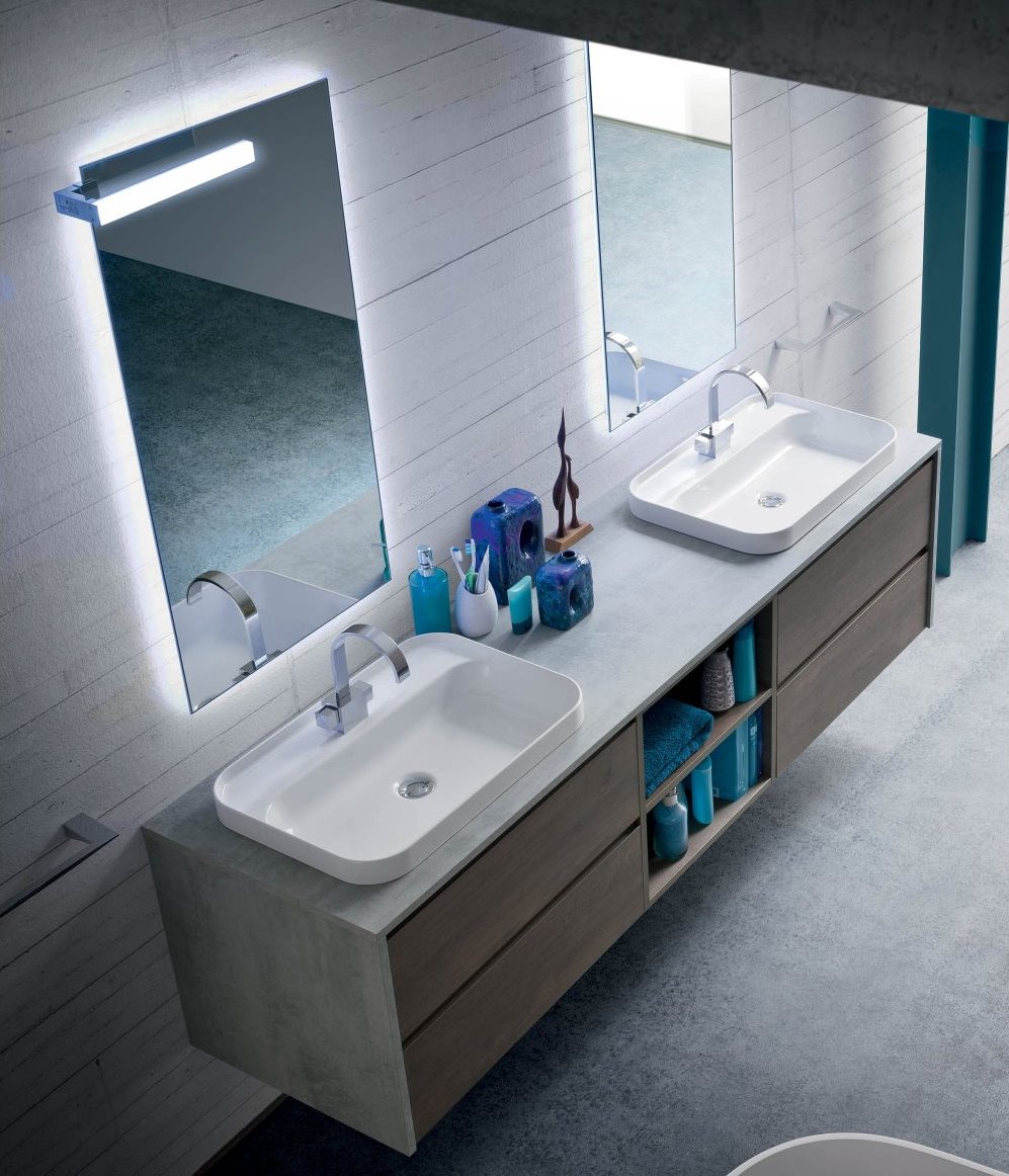 Mobile bagno Atlantic N49 visto dall'alto