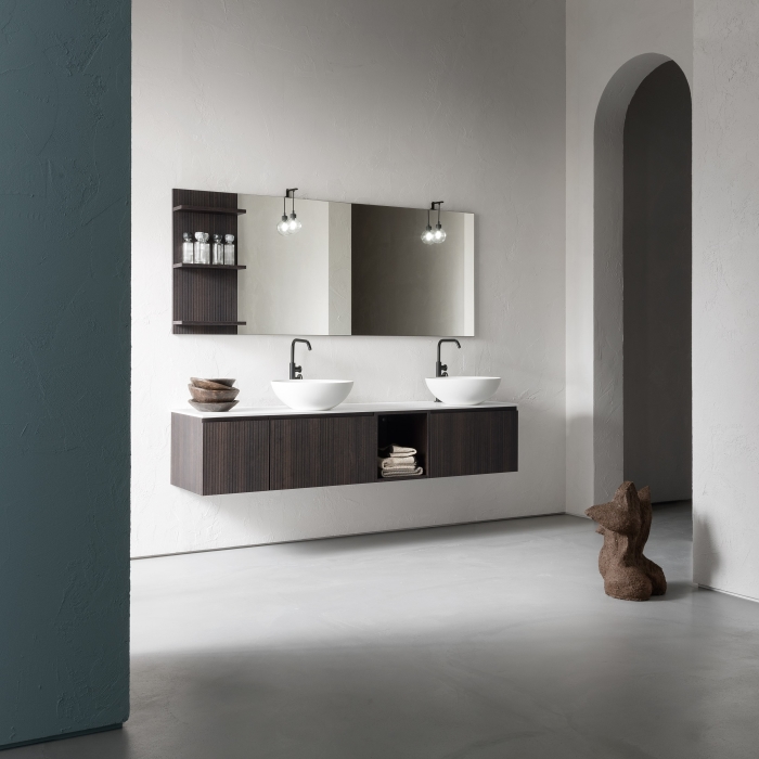 Mobile bagno sospeso con doppio lavabo N78 Atlantic