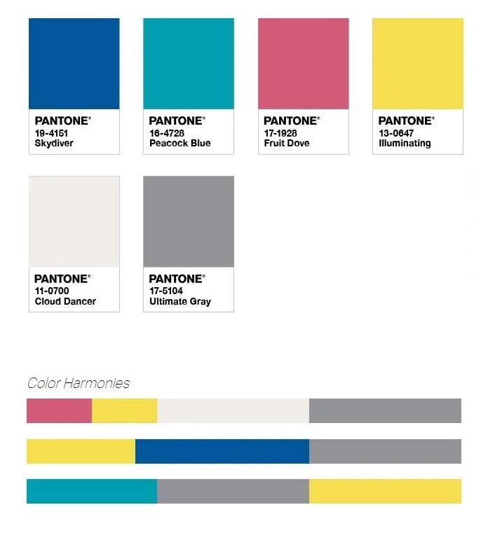 Palette Pantone Aviary