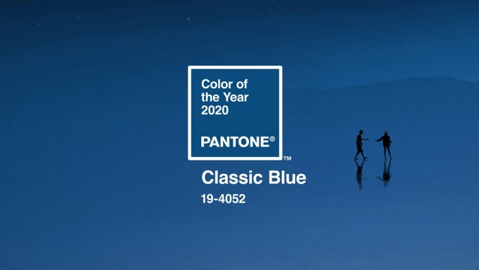 Classic Blue nell'immagine di Pantone