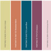 Palette con una selezione di 5 colori di tendenza per l'autunno/inverno secondo Pantone