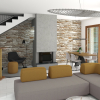 Progetto per arredare un living con cucina di 50 mq