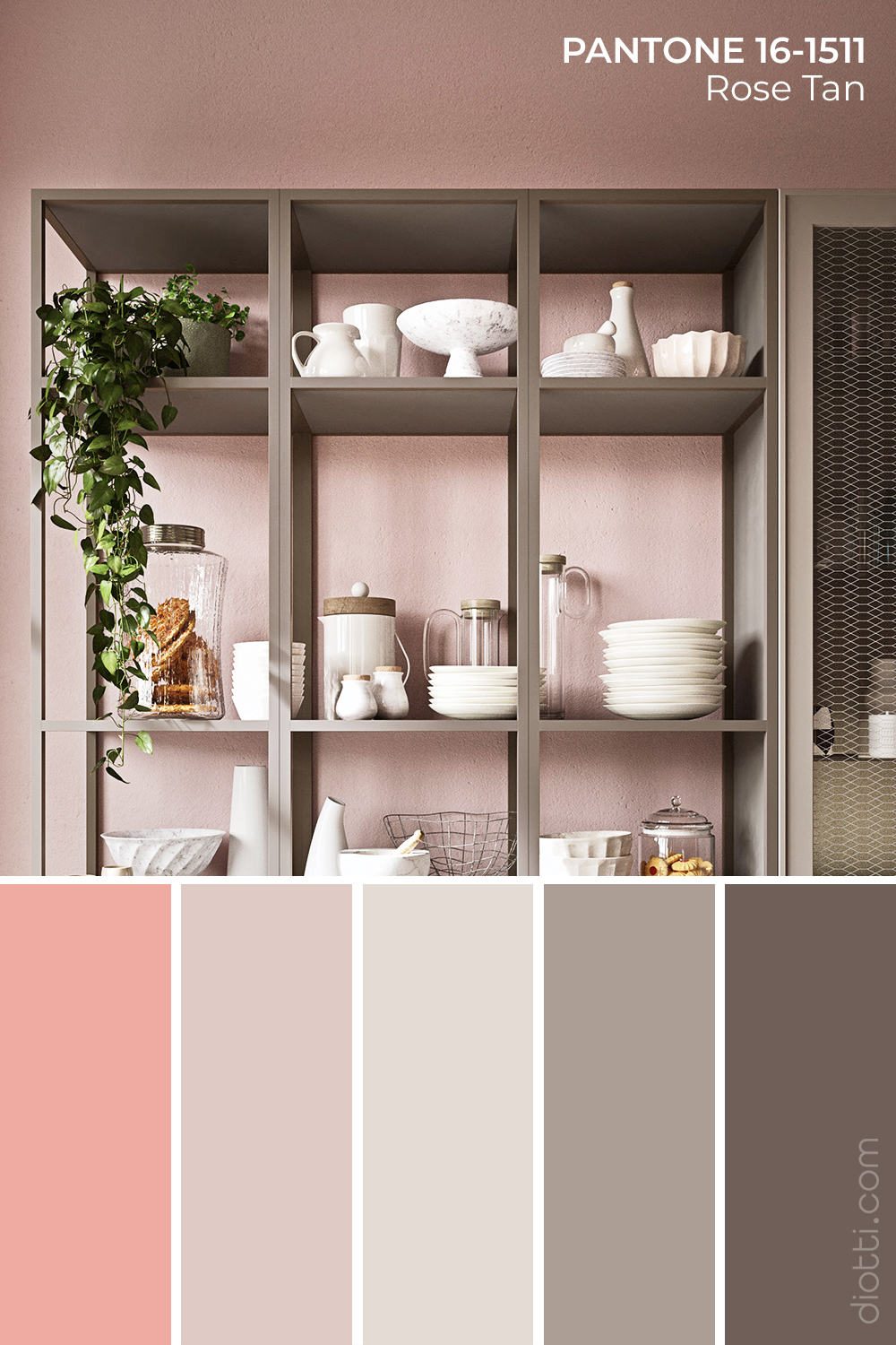 Cucina Sixty 01 in Pantone Rose Tan