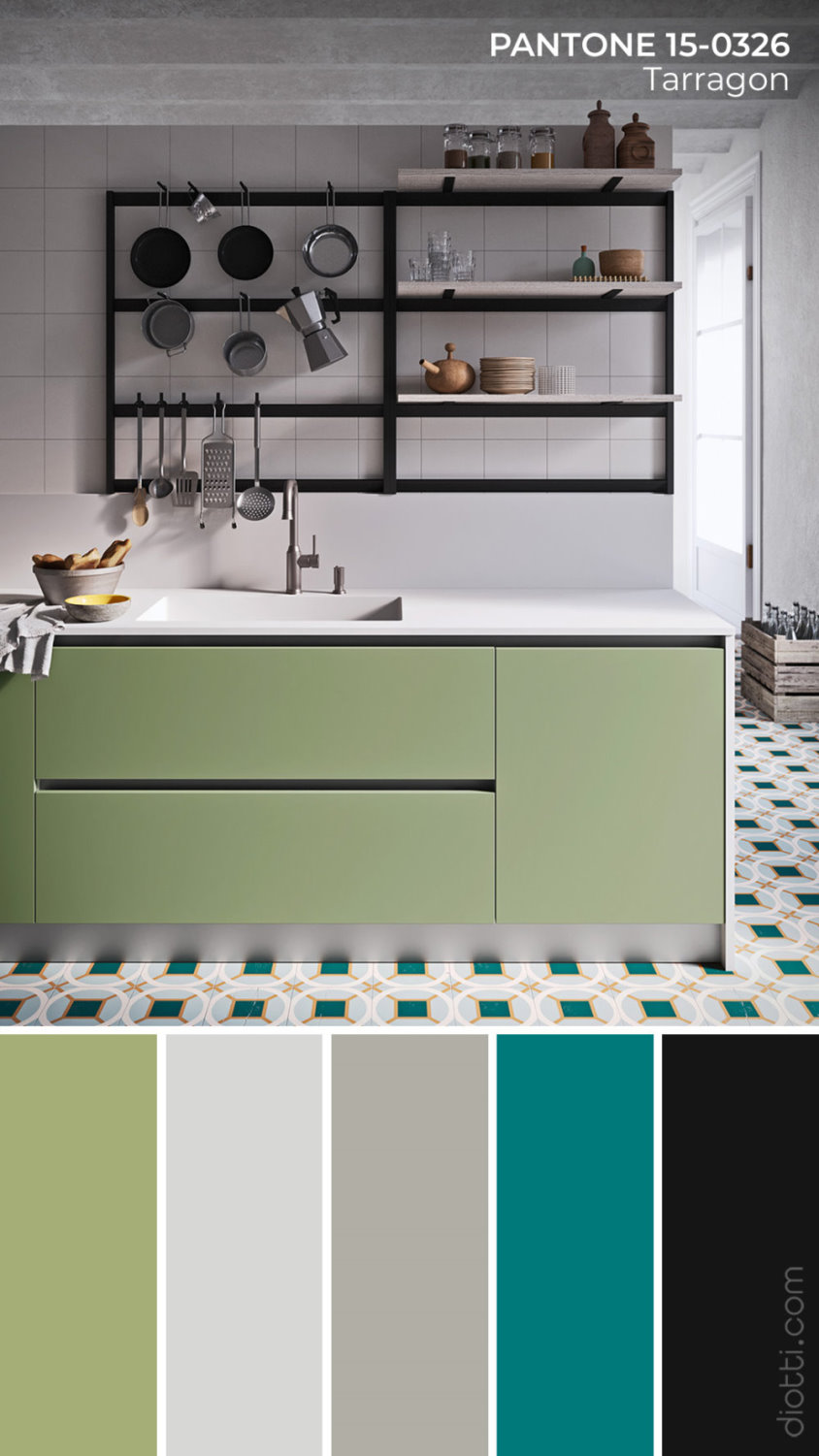 Palette di colori Tarragon