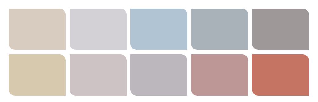 Palette colori per la casa 2022: Studio