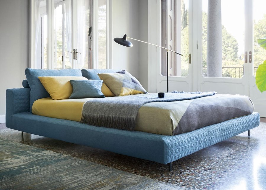 Letto king size blu | Owen