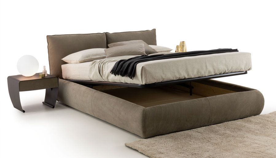 Letto con box contenitore h.18 cm con fondi sollevabili - Astoria