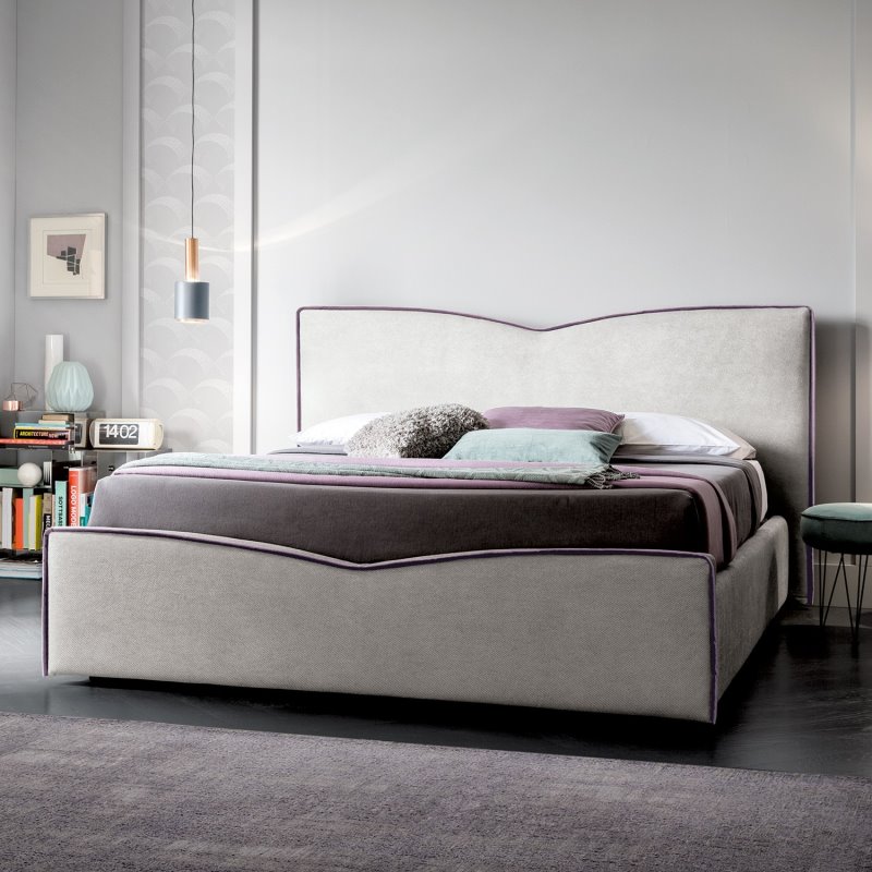 Letto imbottito moderno Margay