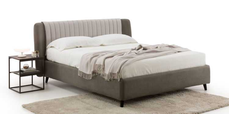 Letto matrimoniale senza contenitore con piedi bassi Danae cm 200 x 208 / 218