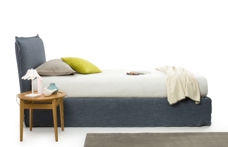 Letto imbottito con testiera alta Royal (cm 141 x 216 / 226 / 236)
