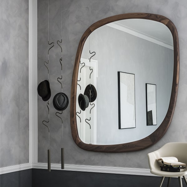 Grande specchio con cornice di legno - Janeiro