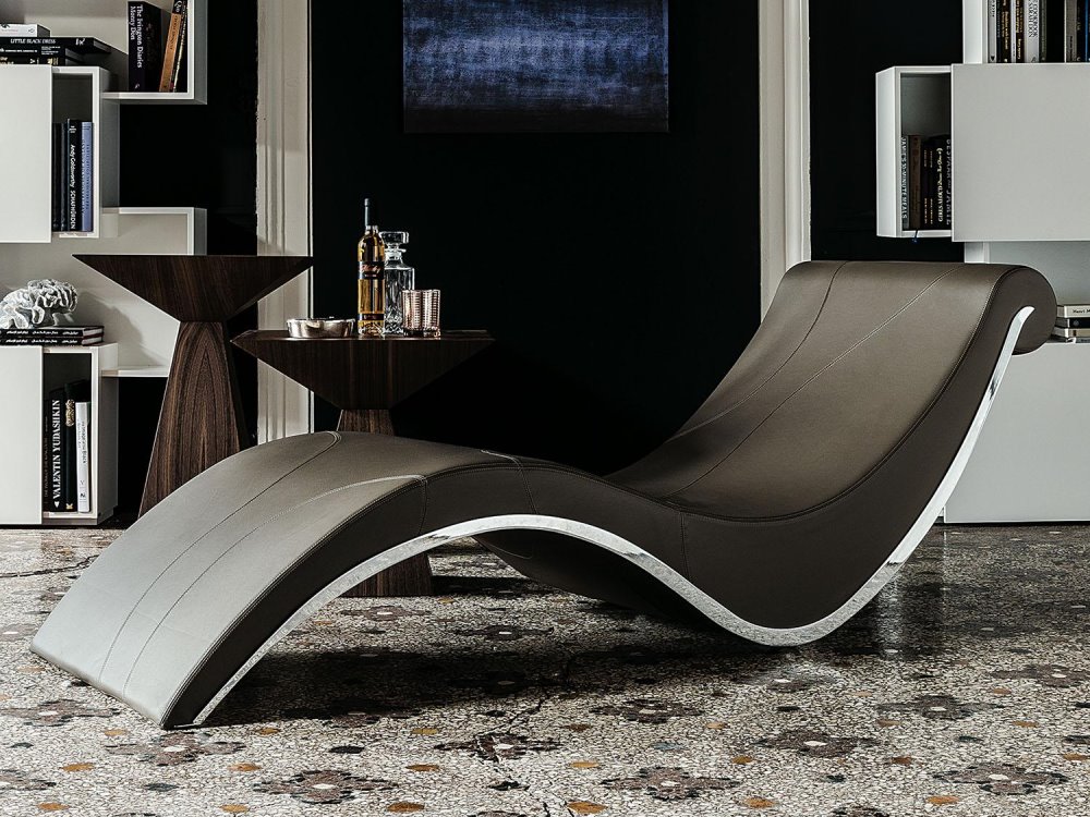 Chaise longue con seduta curvata ergonomica | Sylvester