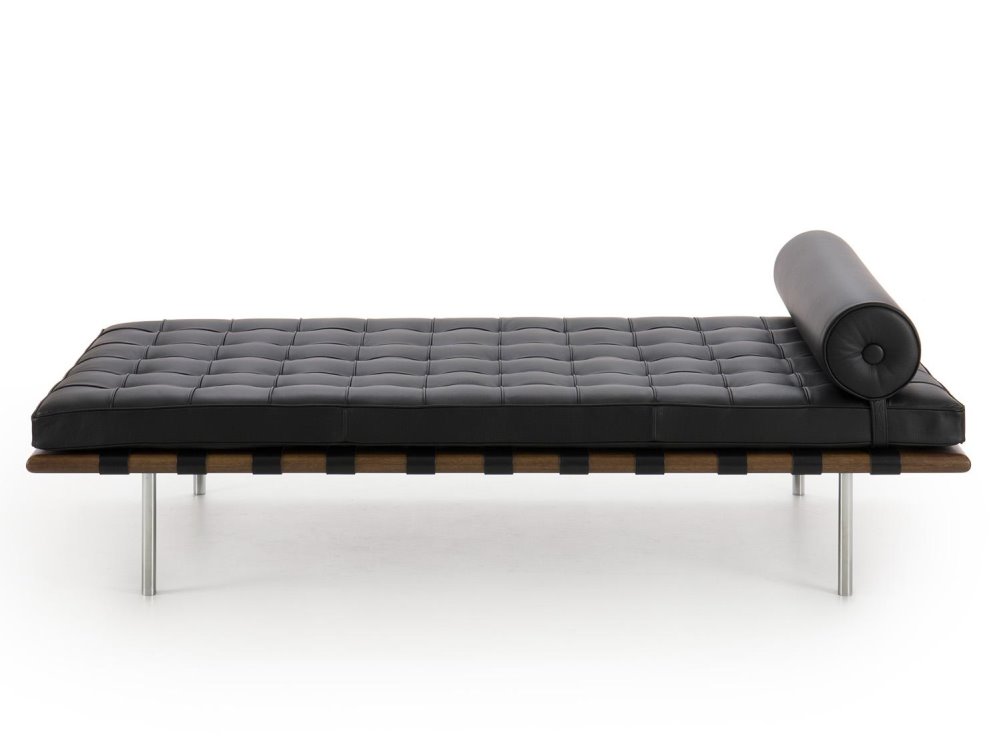 Letto da giorno in pelle capitonné | Mies Van der Rohe