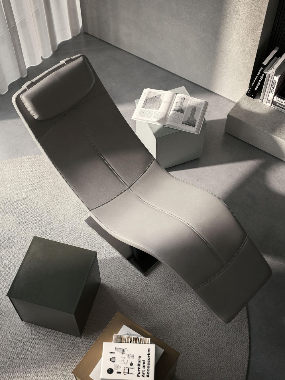 Chaise longue girevole e reclinabile | Casanova
