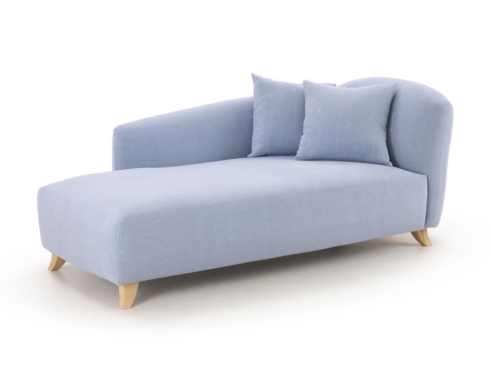 Chaise longue dormeuse in tessuto azzurro | Gilmour