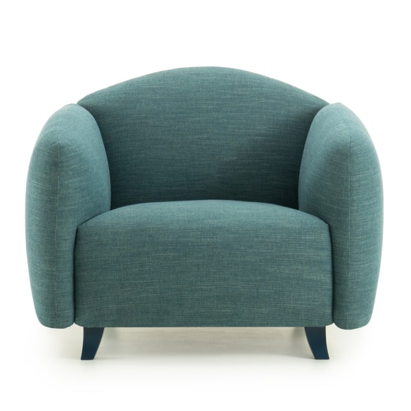 Poltrona bassa verde-blu Gilmour