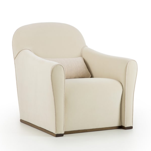 Poltrona beige classica Betty