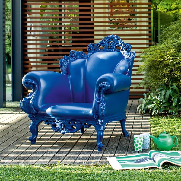 Poltrona blu elettrico Proust