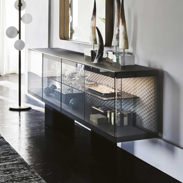 Credenza trasparente di design Boutique