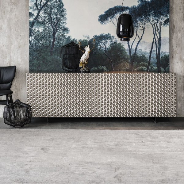 Credenza a tre ante con motivo geometrico Royalton