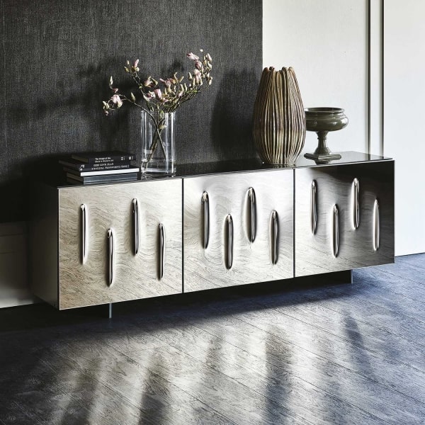 Credenza di design con ante a specchio Carnaby