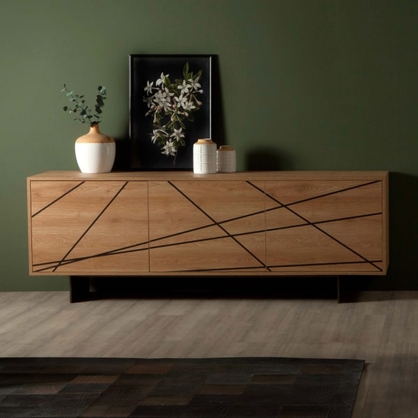 Credenza compatta in legno Maya