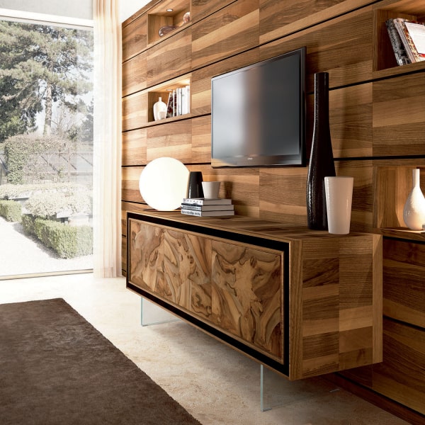 Credenza elegante in radica Keita