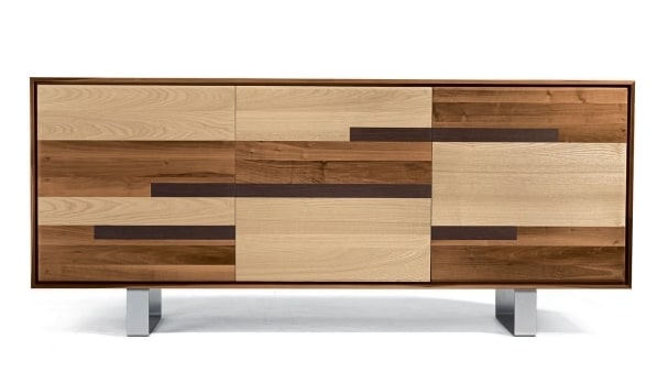 Credenza patchwork in legno Aomori