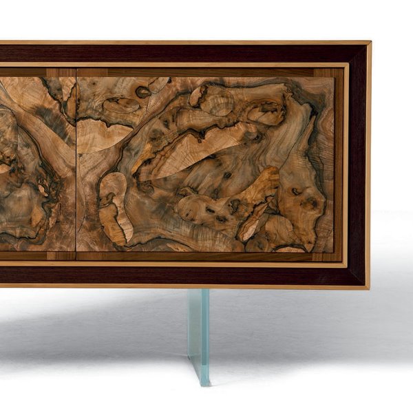 Credenza in radica di noce Keita