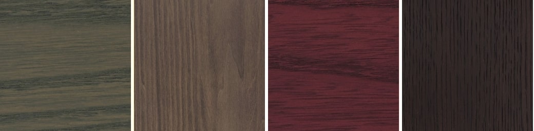 Palette di legni impiallacciati - laccature e tinture
