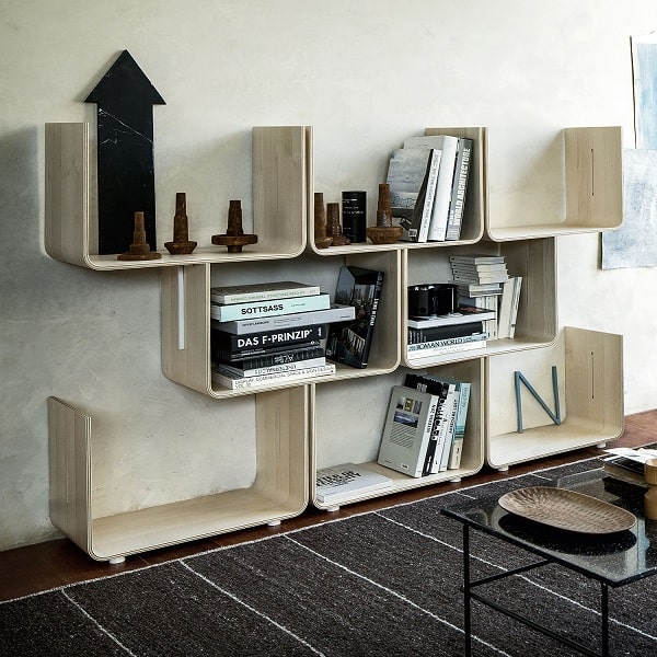 Libreria Totem Shelf da terra girevole - Arredare Moderno