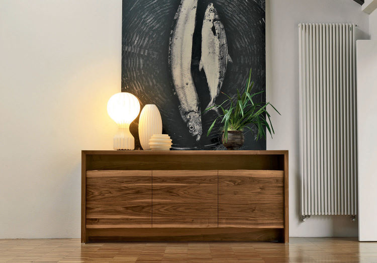 Credenza da ingresso in legno di noce moderna - Doki