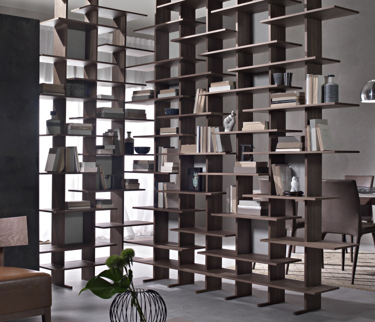 Libreria divisoria in legno completamente personalizzabile - Elisabeth
