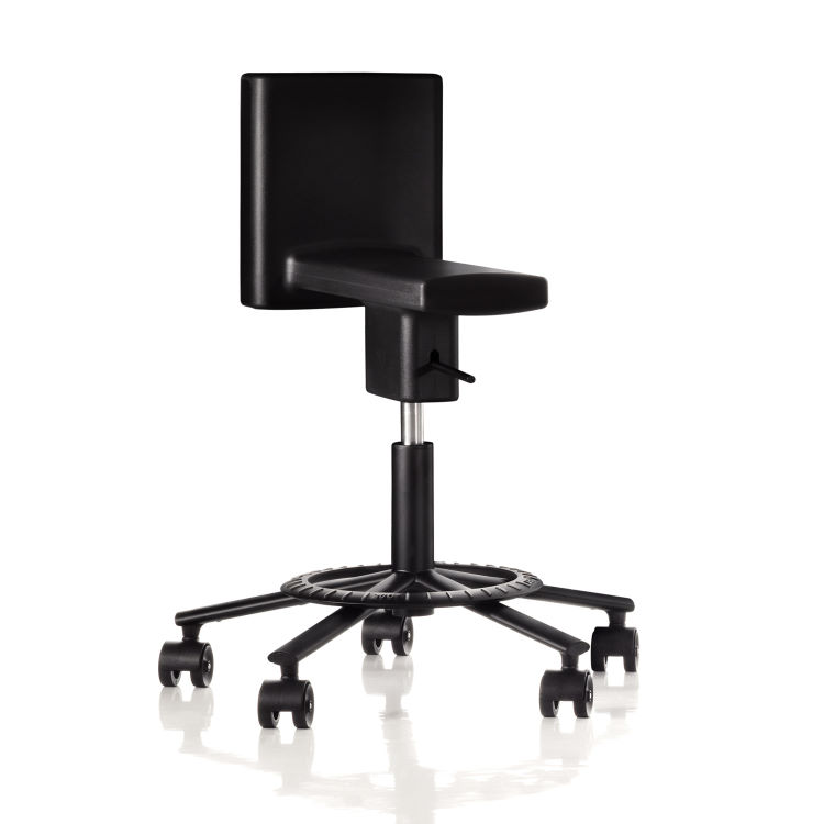 Sgabello a sella con schienale girevole e regolabile 360 Chair