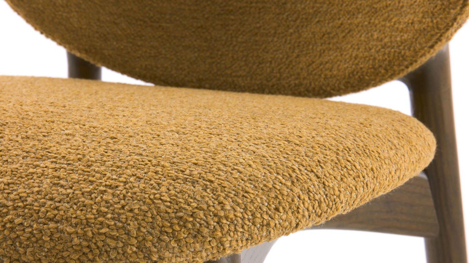 Dettaglio tessuto mini bouclé | Sedia Jewel